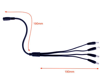 2.1mm Y Adapter Cable