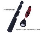 16mm drill bit for large LED bolt flush mount hole