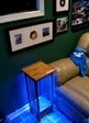 Flexible LED Strips (1) Blue 38" strip in end table