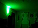 Eclipse High Power LED Green lighting up my living room.
