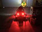 Premium Rectangle LED Module red modules under fenders on peg perego rzr