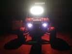 Premium Rectangle LED Module red modules under fenders on peg perego rzr