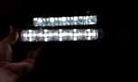5W LED Daytime Running Light My current DRL (upper, that is .. well shitty) compared to Oznium's 5w DRL (bottom)