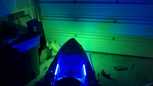 Silicone Encased LED Strips Moved the green lights to the front and put some blue ones on the deck.