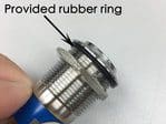 Make the panel mounting waterproof with included rubber o-ring