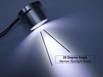 Narrow angle 25 degree spotlight beam