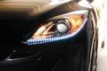 Pre-wired Waterproof Ribbon LED Strips 2010 Mazda3 2' Cool White Clipped into the running lights