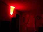 Eclipse High Power LED Red lighting up my living room.